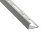 Profil aluminiu terminatie gresie si faianta, SET S51, drept, gri, 10 x 2500 mm