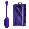 Ou Vibrator Pretty Love Kirk Indigo, Silicon, Reincarcabil, 12 Vibratii, Rezistent la Apa, Diametru 3.5cm, Lungime 19.7cm
