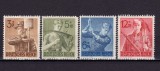 ✅ (S43) Germania Reich 1943 &quot;8 ani in serviciul muncii &quot; serie completa Michel 850/853 , MH - sarniera