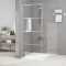 vidaXL Paravan duș walk-in argintiu 80x195 cm sticlă ESG transparentă 152135
