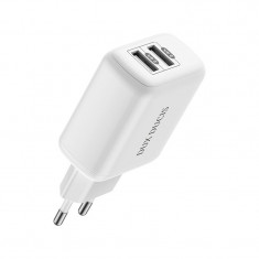 Incarcator Retea USB DUX DUCIS C10-5V, 2.4A, 12W, 2 X USB, Alb