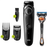 Aparat de tuns barba si parul Braun BT5242, Acumulator, 0.5-20 mm, Negru