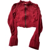 Bluza dama , culoarea grena , marimea 38