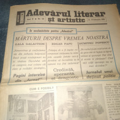 ZIARUL ADEVARUL LITERAR SI ARTISTIC NR 52 1991