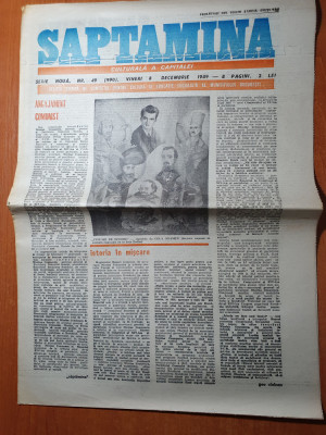 saptamana 8 decembrie 1989-art. despre moartea lui ion popescu gopo foto