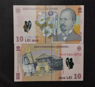 ROM&amp;Acirc;NIA -10LEI-P 119-2018 UNC foto