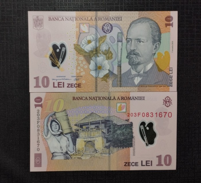 ROM&Acirc;NIA -10LEI-P 119-2018 UNC