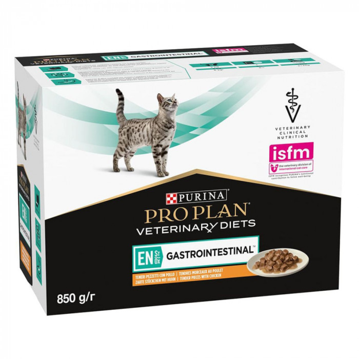 Purina Pro Plan Veterinary Diets Feline &ndash; EN St/Ox Gastrointestinal Chicken 10 x 85 g