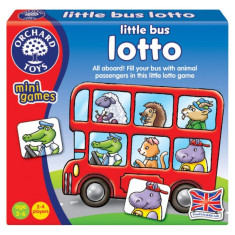 Joc de societate lotto Micul autobuz Orchard Toys, 15 x 14 x 2.5 cm, 2-4 jucatori, 3 ani+ foto