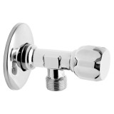 Robinet coltar Ferro, cu ventil, alama cromata, filet exterior, 1/2&quot;x3/8&quot;, PN10