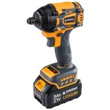 Pistol electric de impact cu acumulator, 21 V, acumulatori 2 x 3Ah, Powermat