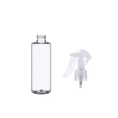 Sticlă cosmetică Stella 200ml + pulverizator alb