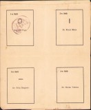 A1081 Buletin de vot din perioada interbelică, Transilvania, Rom&acirc;nia, personalități &ndash; Silviu Dragomir, Gheorghe Popp, Romul Micu