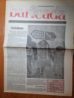 baricada 29 mai 1990-articol mircea eliade foto