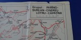 myh 12 - Harta turistica foarte veche - Muntii Parang/Surean/Lotru/Capatani