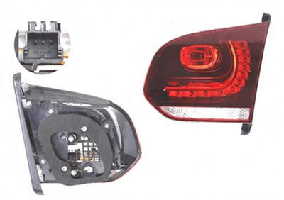 Stop spate lampa Volkswagen Golf 6 (5k), 10.2008-, spate, Dreapta, cabrio, partea interioara; LED+W16W; cu suport becuri, HELLA foto