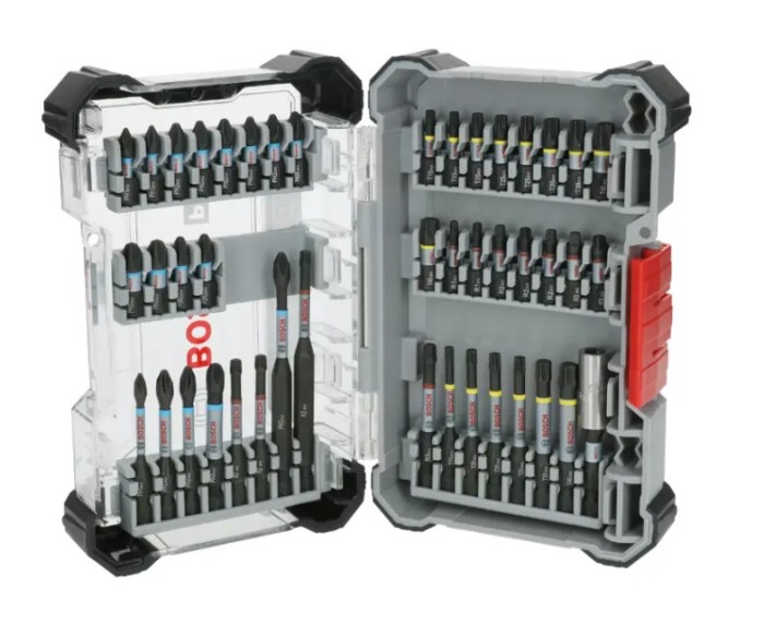 BOSCH Set de 44 biti si accesorii pentru insurubare PRO Impact, prindere hexagon 1/4&amp;quot;