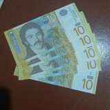 Lot Serbia 10 dinari 2013 unc 5 serii consecutive