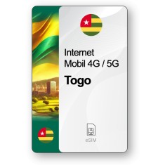 eSIM Internet Togo, valabil 7 zile, trafic 1 GB, Standard