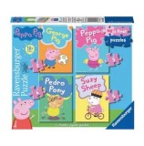 Cumpara ieftin Puzzle 4 in 1 - Peppa Pig, 14 piese