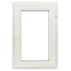 Fereastra PVC termopan, 4 camere, alb, 56 x 86 cm, simpla deschidere, dreapta