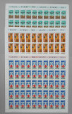 TIMBRE ROM&Acirc;NIA LP667/1968 AVIATIE SI AVIASAN 4 coli de 50 timbre MNH (descriere), Nestampilat