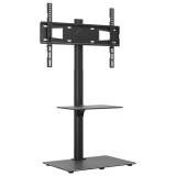 Suport TV pe colt cu 2 niveluri pentru 32-65 inch, negru