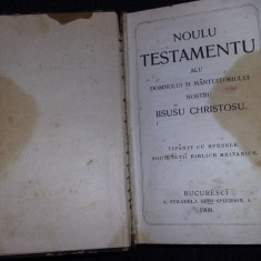 Noul testament al domnului si mantuitorului ISUS HRISTOS,Carte 1908,T GRATUIT