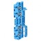 Conector Șine 1.5mm&sup2; 4 Piste Albastru Wemid