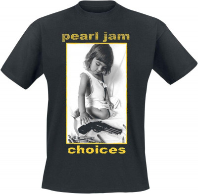 Tricou Pearl Jam &amp;#039;Choices&amp;#039; (Negru) Negru foto