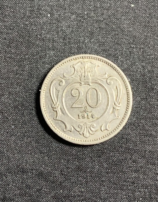 Moneda 20 halleri 1914 Austria
