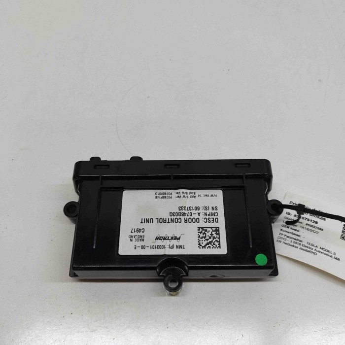 Modul de control ușă dreapta față TESLA MODEL S 2018 OEM: 1003101-00-E 31875128