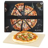Piatra de pizza Navaris, 30x38 cm, rezistenta pana la 800&deg;C, 42561
