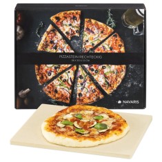 Piatra de pizza Navaris, 30x38 cm, rezistenta pana la 800&deg;C, 42561