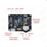 Modul amplificare digital PAM8406 cu potentiometru volum Bluetooth 5.0 5Wx2 DC 3.7-7V stereo
