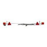 Bara remorca ajustabila 1000-1600 mm cu lampi LED si priza 7 pini