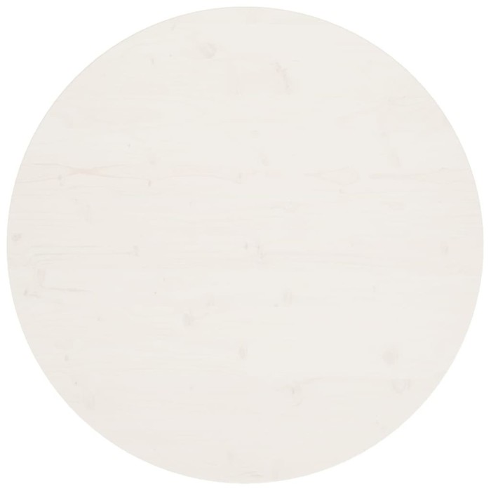 vidaXL Blat de masă, alb, &Oslash;90x2,5 cm, lemn masiv de pin