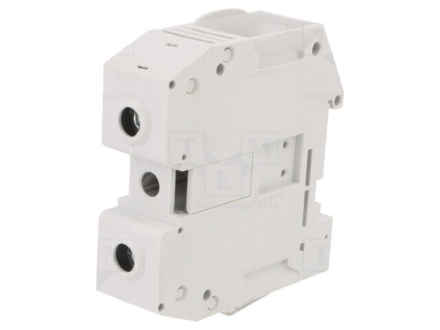 Conector Șină 16-95mm2 1 Pistă 2 Borne Gri 22mm