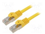 Cablul Patch S/FTP 6a LSZH Galben 15m 27AWG GEMBIRD