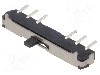 Intrerupator glisant, 2 pozitii, SPDT, ON-ON, KNITTER-SWITCH - MMS 224