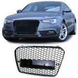 Grila radiator sport fara emblema, negru lucios, potrivita pentru Audi A5 B8 8T 11-17 Performance AutoTuning