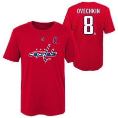 Washington Capitals tricou de copii Flat Captains Name and Number - Dětsk&eacute; M (10 - 12 let)