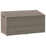 VidaXL Ladă de grădină gri 110x50x58 cm, poliratan 4104071
