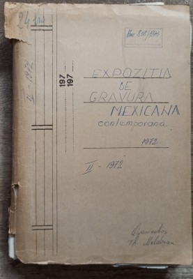 Expozitia de gravura mexicana contemporana// dosarul expozitiei 1972 foto