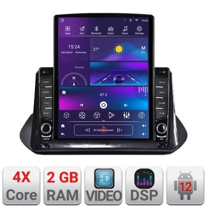 Navigatie Nissan X-trail 2021- dedicata Android radio gps internet quad core 2+32 ecran vertical 9.7&quot; kit-x-trail-2021+EDT-E708+kit-10-9 CarStore Tech