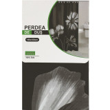 Perdea de dus alb negru, model cu flori, material rezistent PEVA, 180 x 180 cm, Oem