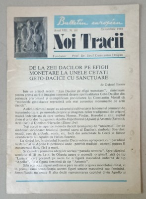 NOI TRACII , REVISTA FONDATA DE JOSIF CONSTANTIN DRAGAN , NR.84 , 1981 foto