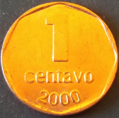 Moneda 1 CENTAVO - ARGENTINA, anul 2000 *cod 673 B = UNC foto