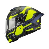 Cumpara ieftin Casca integrala MT Thunder 4 SV Lumex B27 albastru/galben mat (ochelari soare integrati) L (59/60cm)