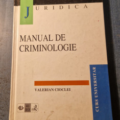 Manual de criminologie Valerian Ciocleu